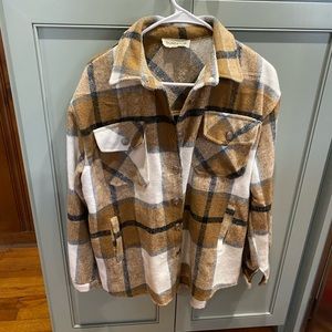 Plaid Shacket size M